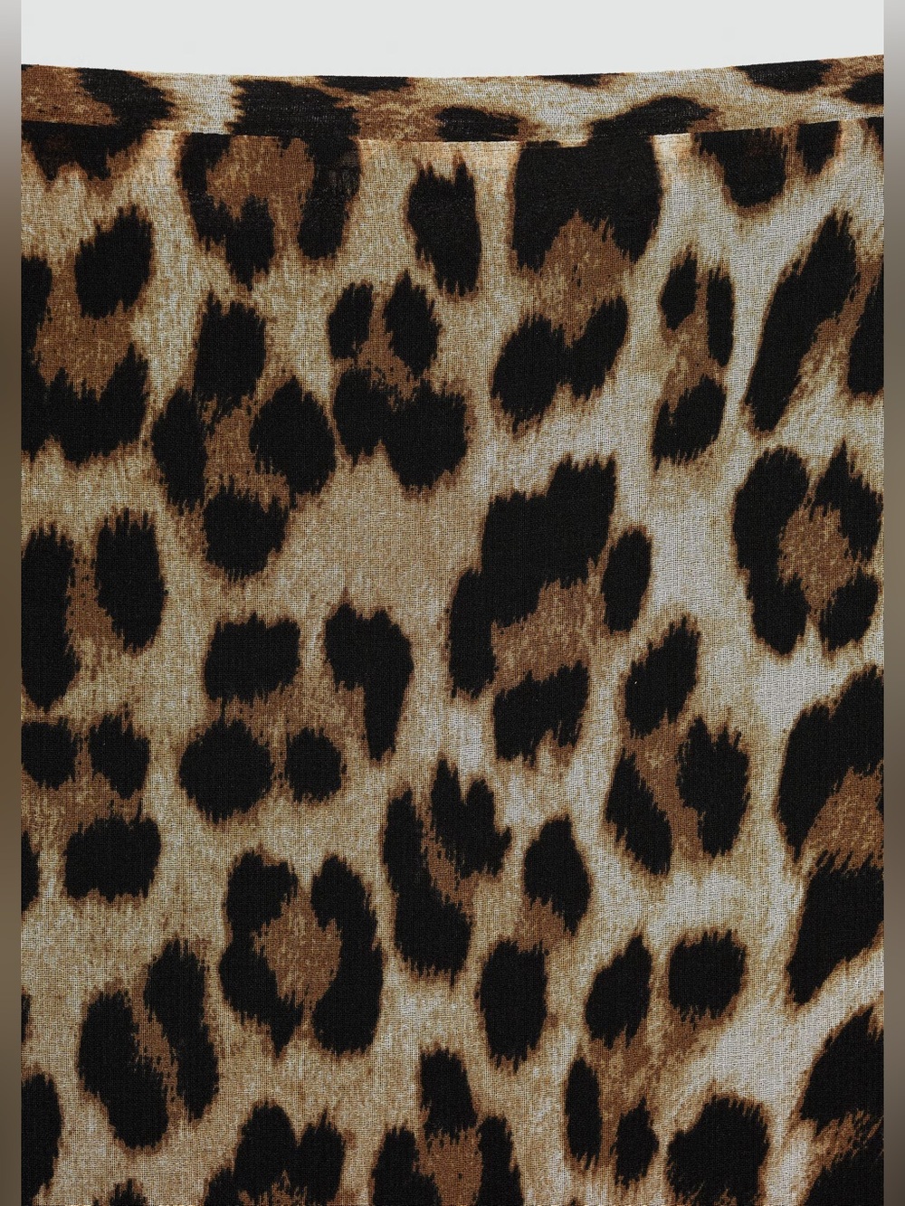 Mango Leopard Print Midi Skirt in Brown and Black NWT - Picture 6 of 6